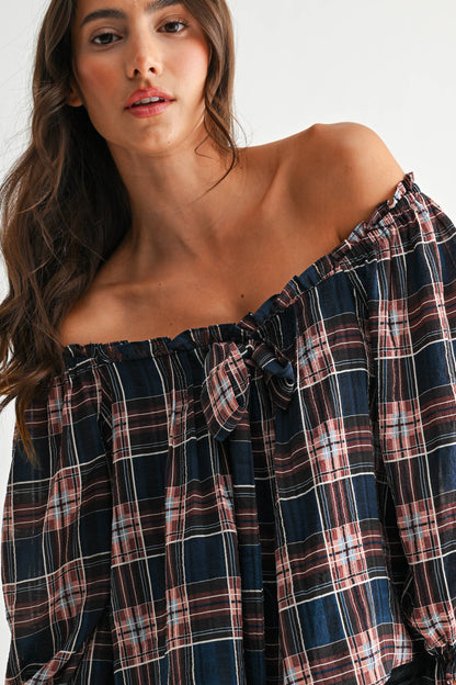 Kaye Plaid Blouse
