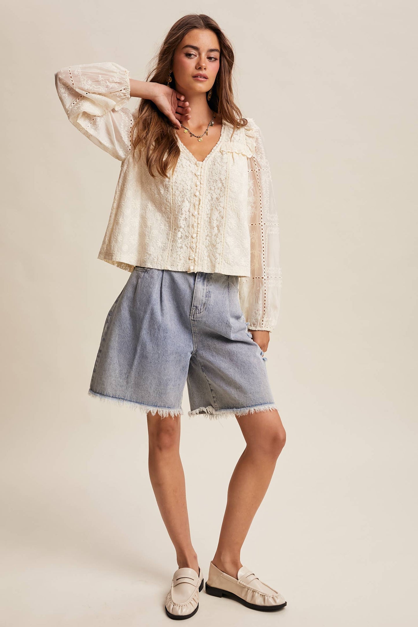 Habor Lace Blouse*