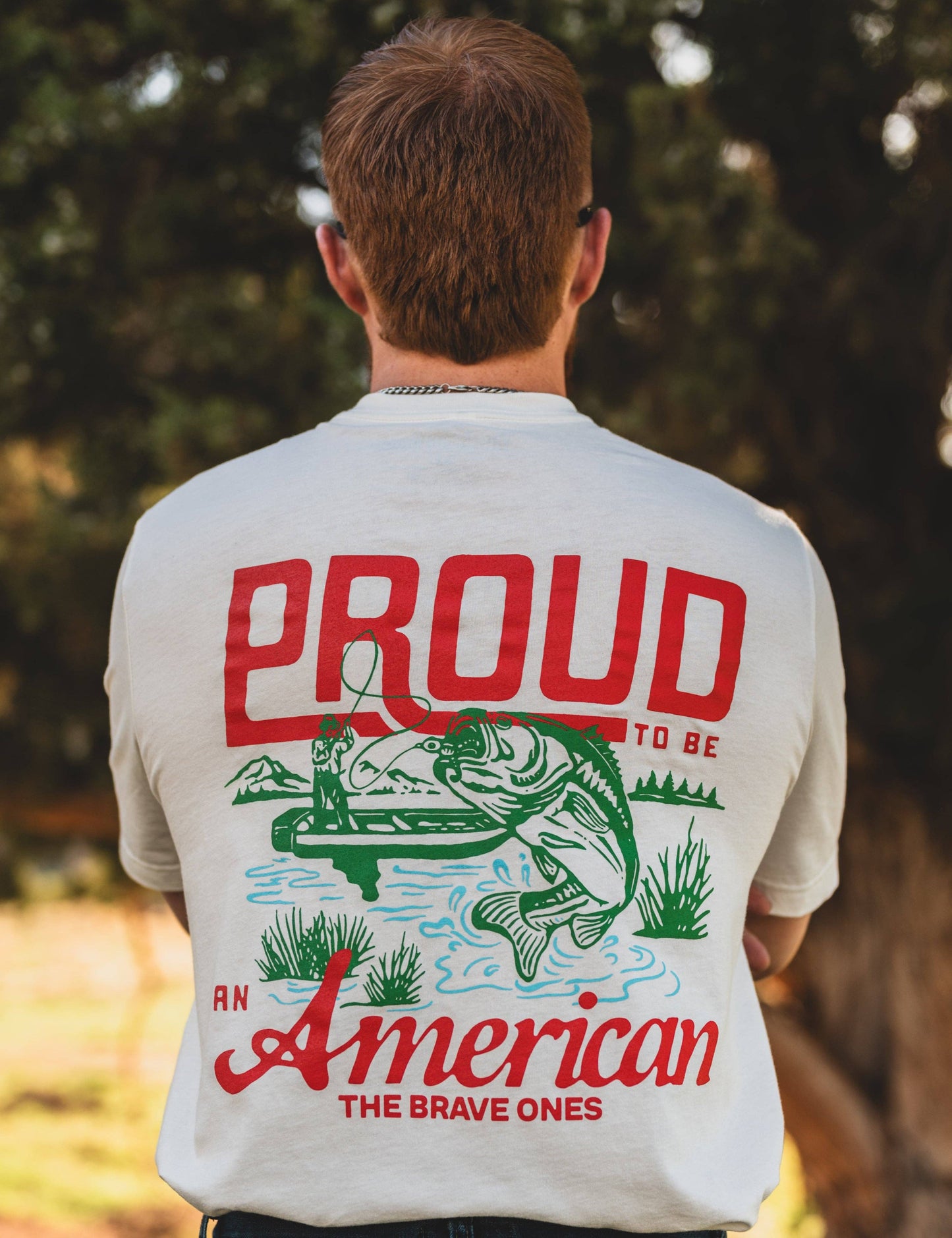 Proud American Fisherman T-Shirt | The Brave Ones