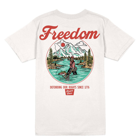Freedom in the River T-Shirt- Vintage White | The Brave Ones