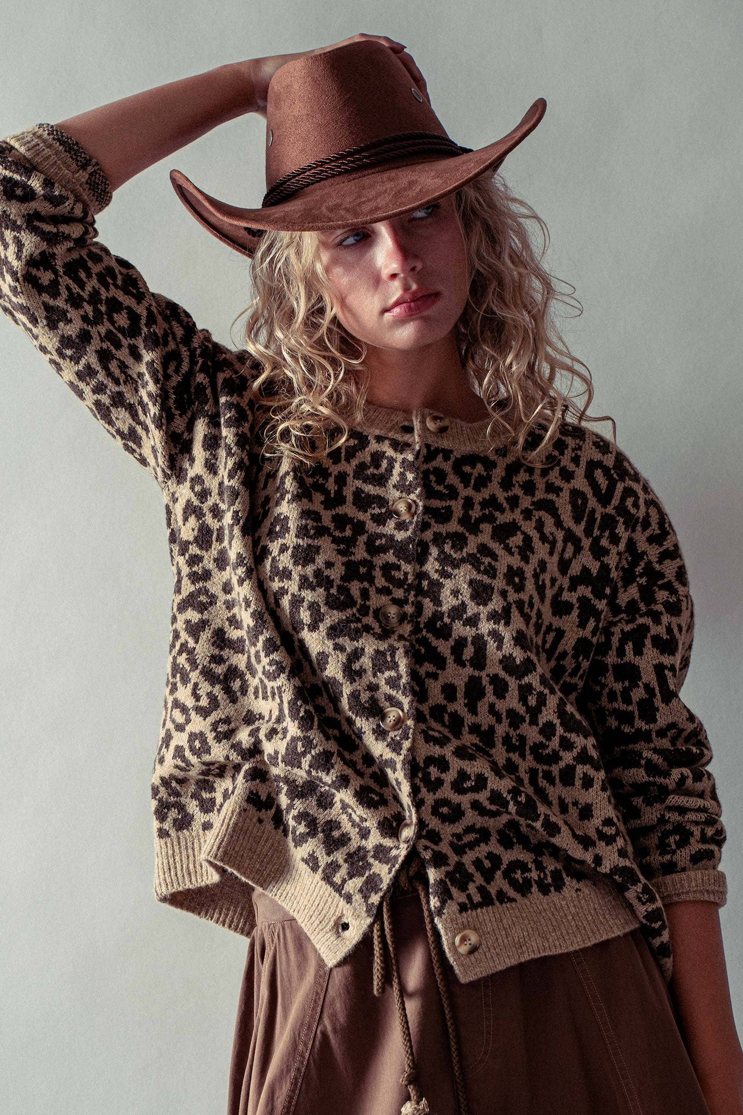 Leopard Print Cardigan