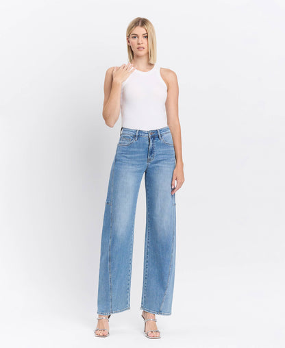 Silvia High Rise Barrel Jean