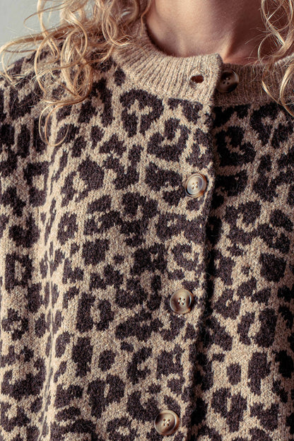 Leopard Print Cardigan