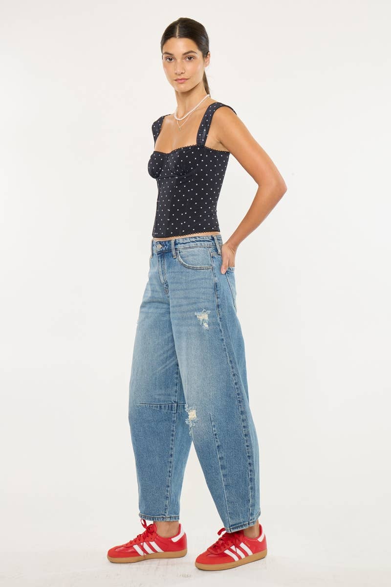Maggie High Rise Horseshoe Jean