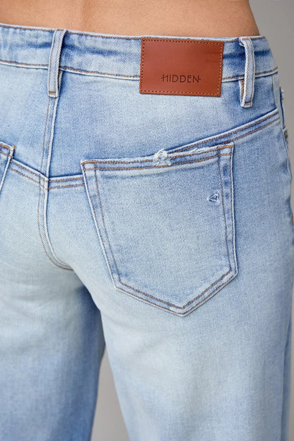 Nori Light Wash Wide Leg Jean