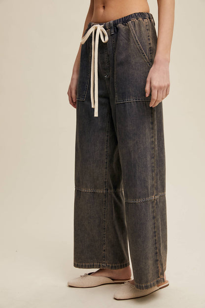 Winnie Drawstring Wide Leg Pant