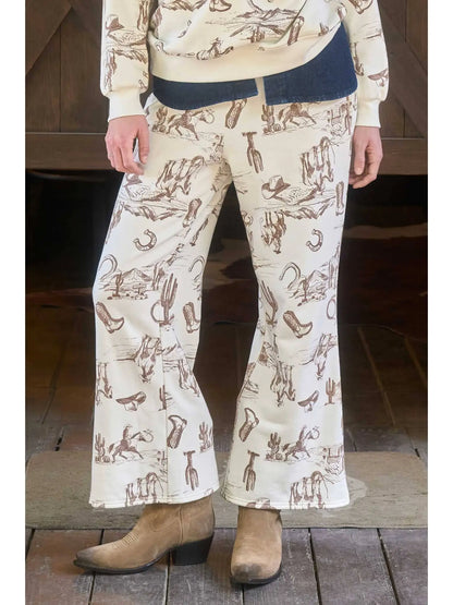 Chantal Western Stamp Sweatpants