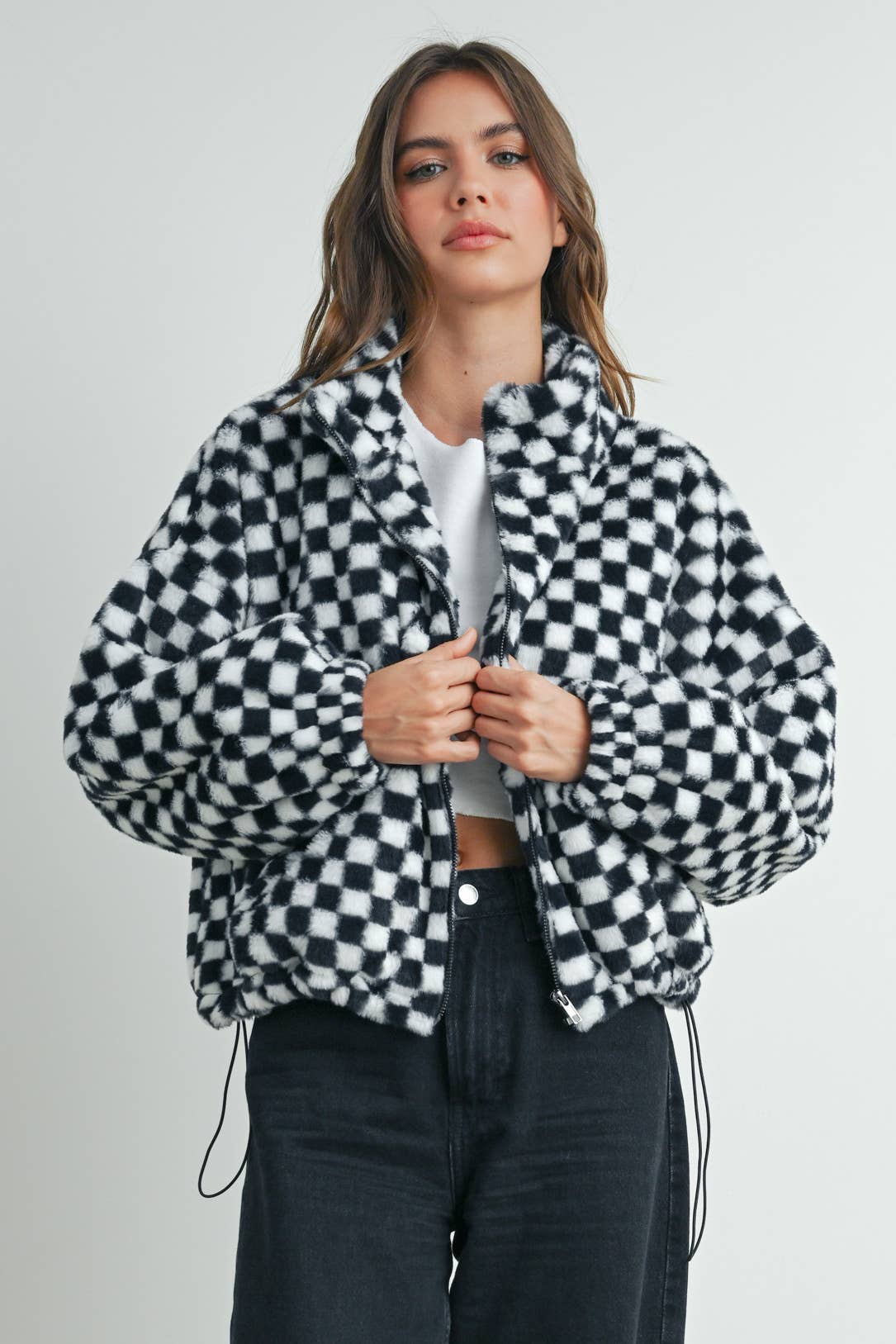 Checker Teddy Jacket