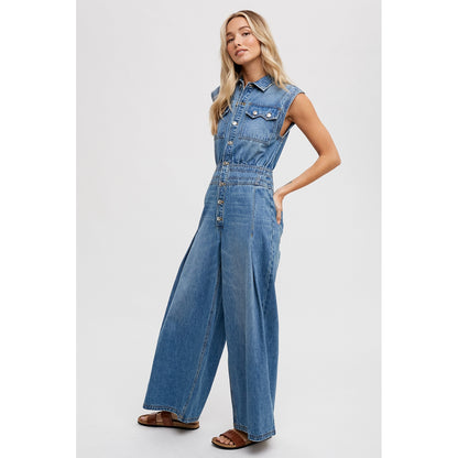 Devinee  Denim Jumpsuit