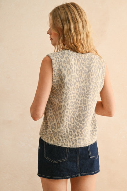 Leopard Patterned Vest