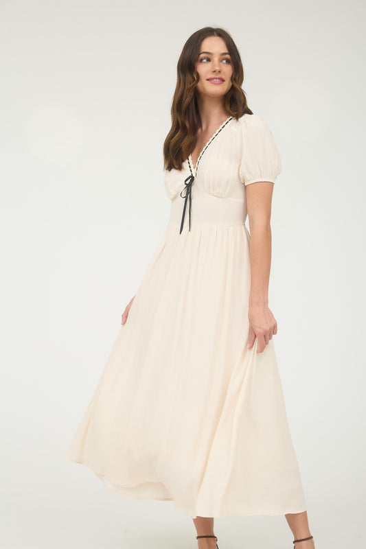 Claire Lace Trim Dress