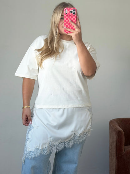 Dakota Lace Trim Top (Two Colors)
