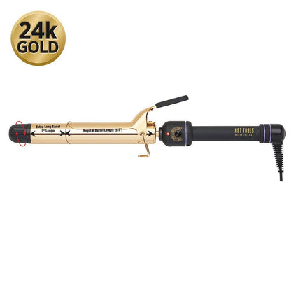 HOT TOOLS 24K GOLD EXTRA LONG CURLING IRON/WAND MAT, 1-1/4"