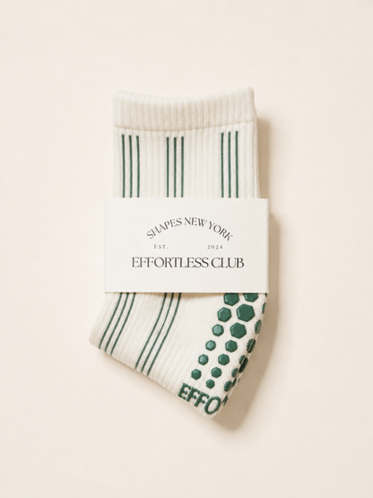 🍀 Lucky Leaf Stripe Grip Sock