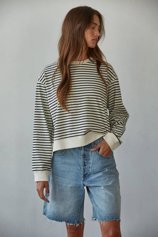 Taila Stripe Knit Top