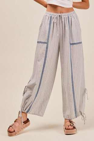 Georja Lightweight Multi Stripe Jogger