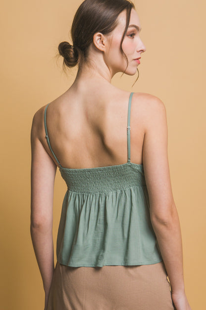 Lace Linen Top