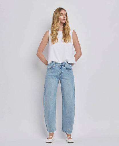 Jennie Barrel Leg Jean
