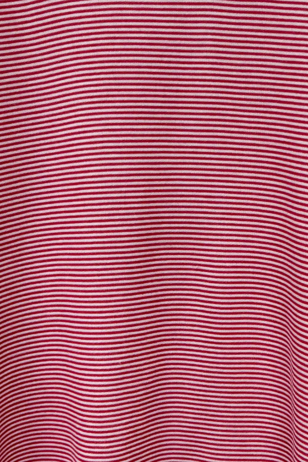 Stacey Striped Mock-neck Balloon-sleeve Top