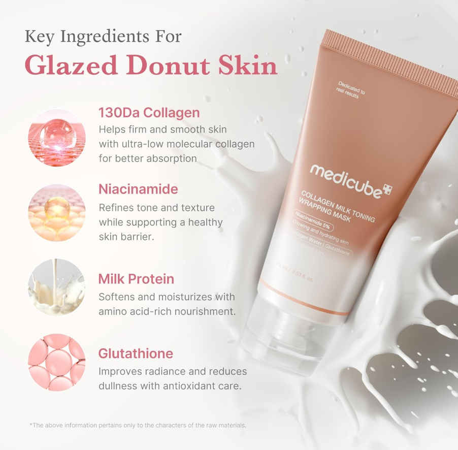 MEDICUBE Collagen Milk Toning Wrapping Mask