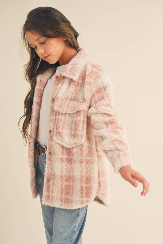 TWEEN PLAID SHACKET (7-14)