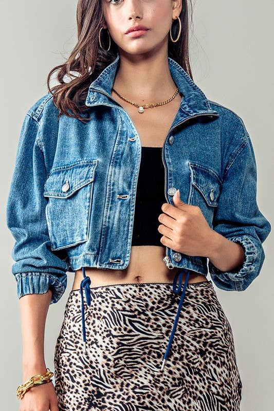 Cropped Denim Jacket
