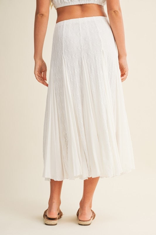 Harrison Lace Panel Skirt