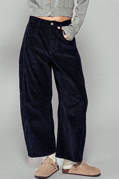 Corduroy Barrel Jeans