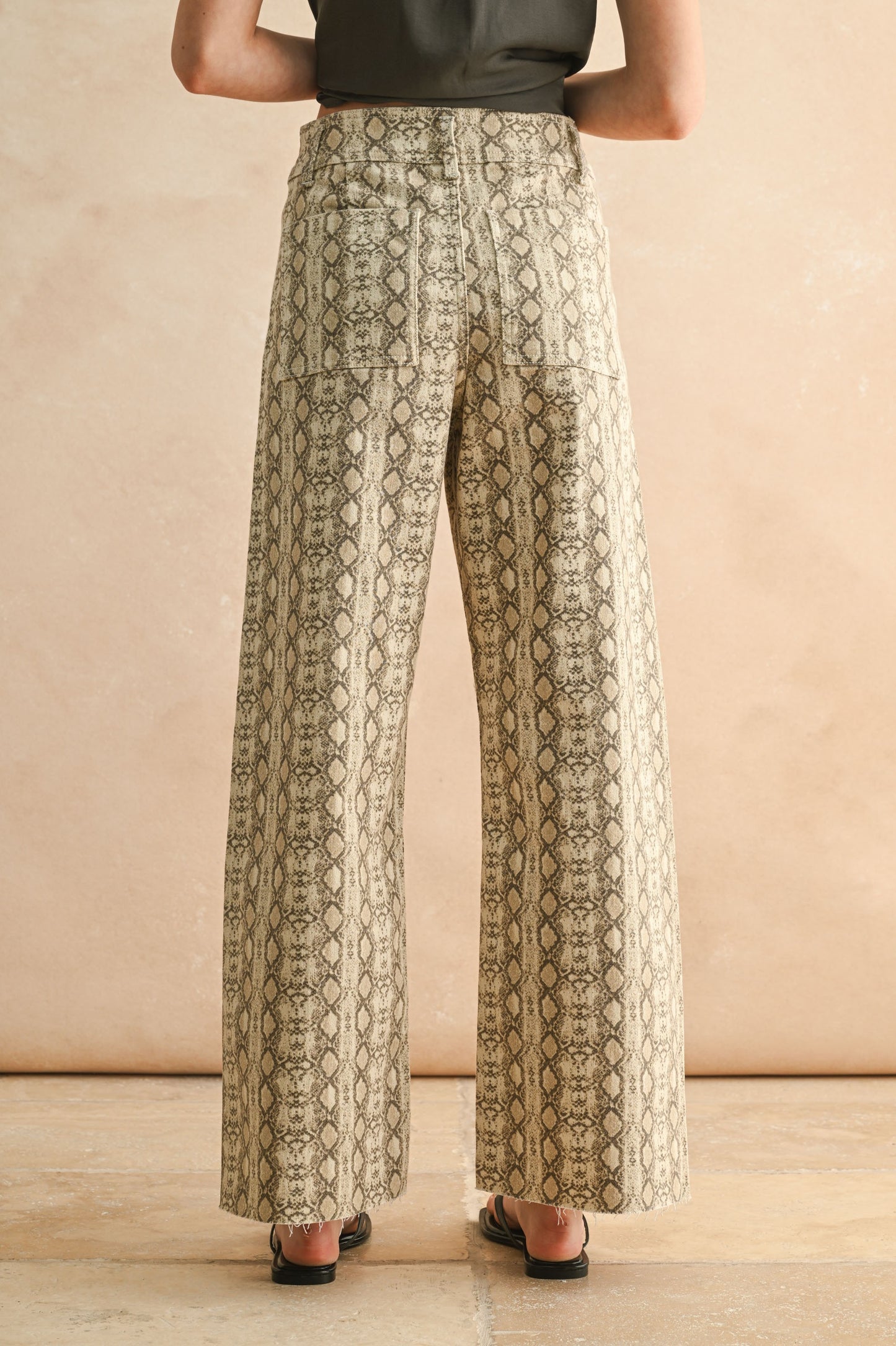 Lainey Snake Print Jeans