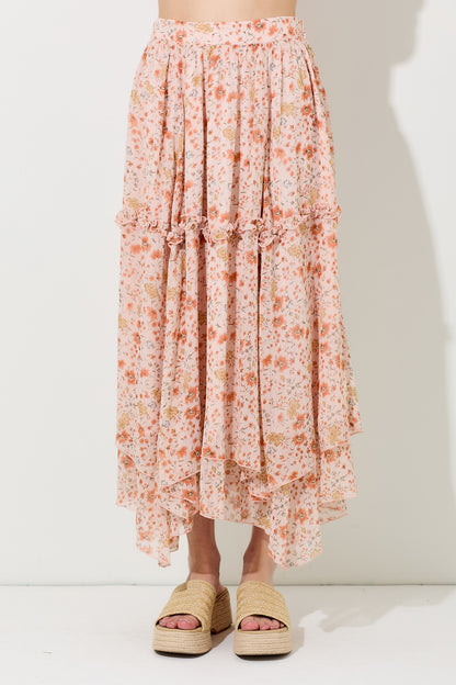 Coral Midi Skirt