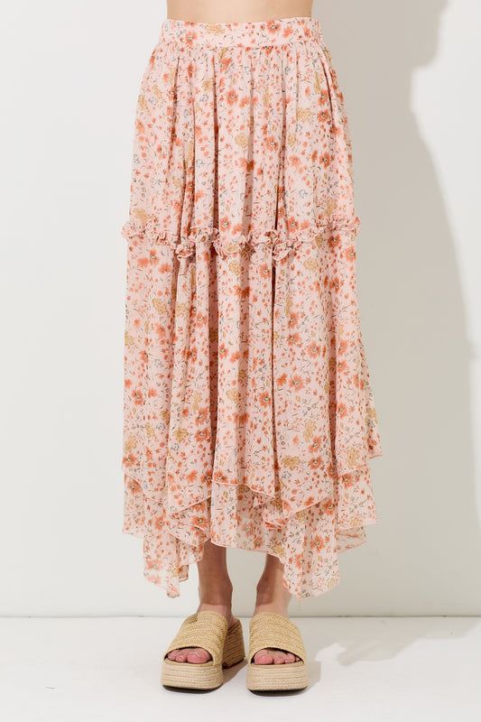 Coral Midi Skirt