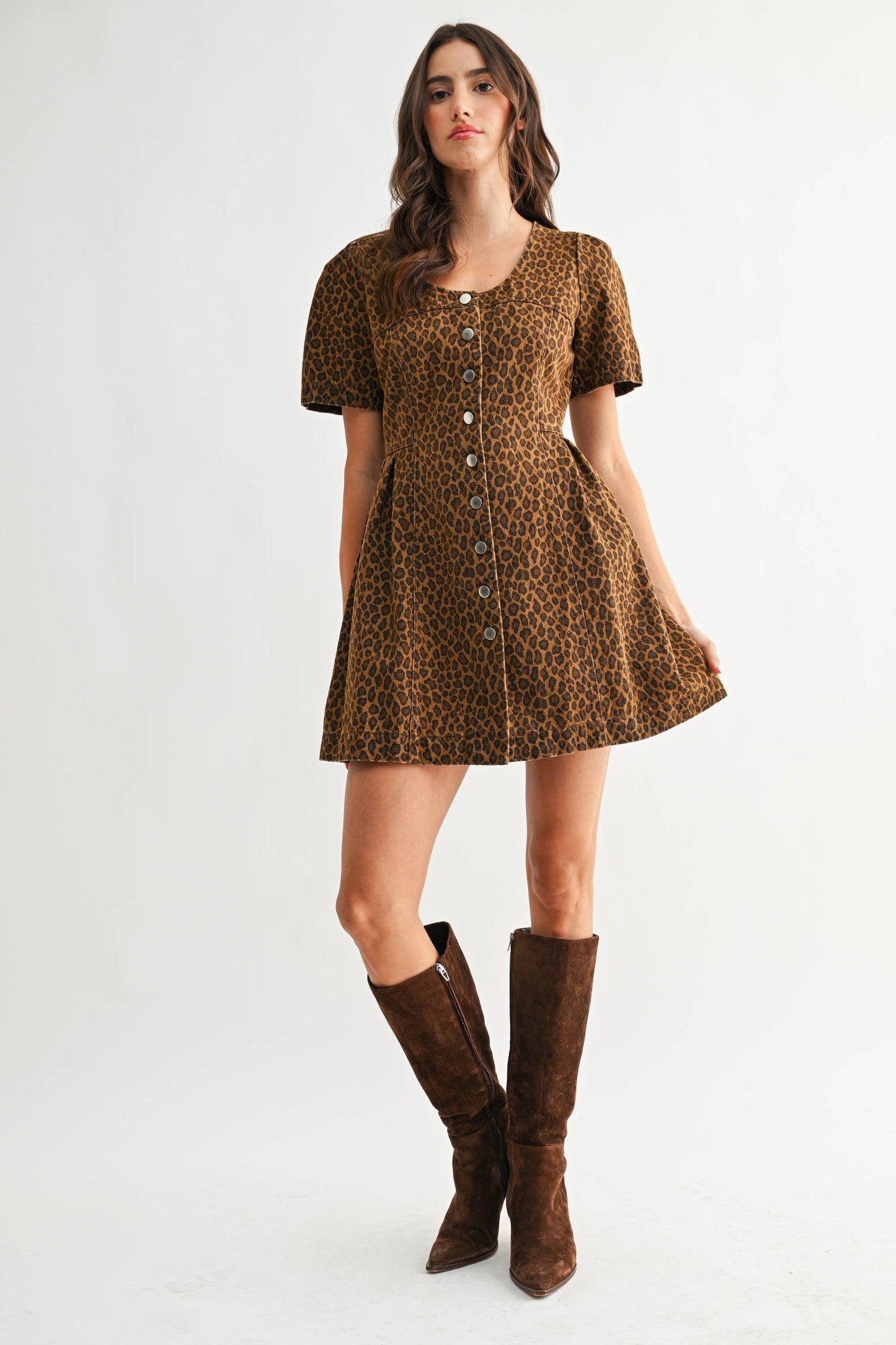 Charmaine Cheetah Dress