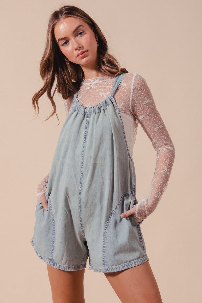 Harriet Denim Romper