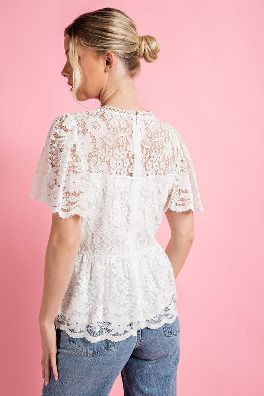 Amelia Lace Top