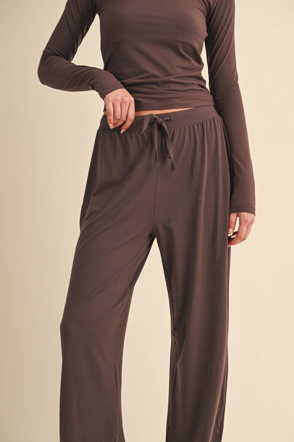 Jersey Wide Leg Pants