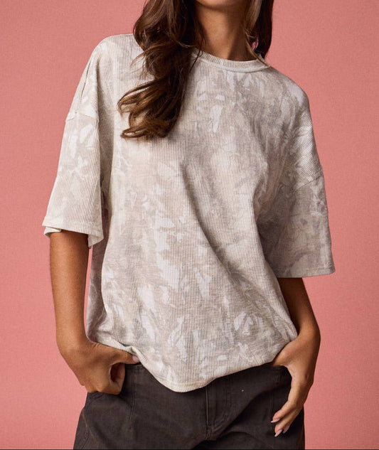 Camo Girl Ribbed Top