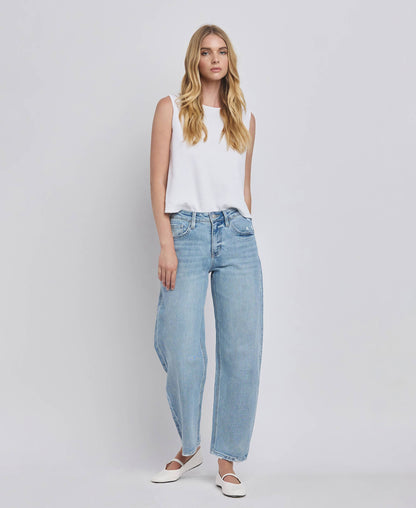 Jennie Barrel Leg Jean
