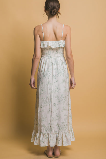 Smocked Floral Dress