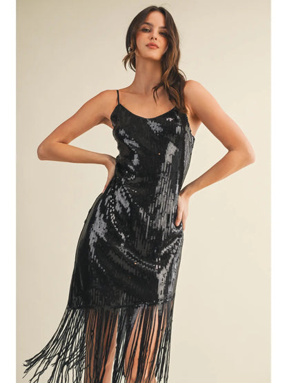 Fringe Slip Dress