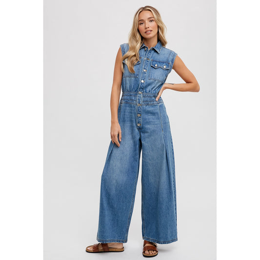 Devinee  Denim Jumpsuit