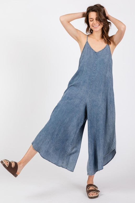 Denim Slouchy Jumpsuit