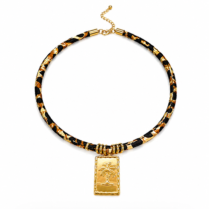 Palm Paradise Charm Necklace | 18k Gold Plated Stainless Steel