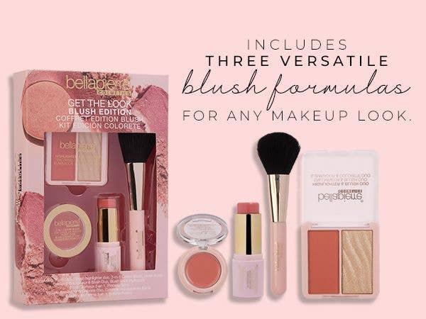 BELLAPIERRE Get The Look Blush Edition Makeup Set Kit Gift