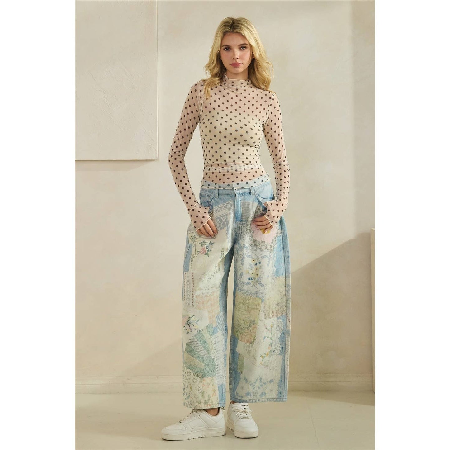 Bianca Polka Dot Lace Top