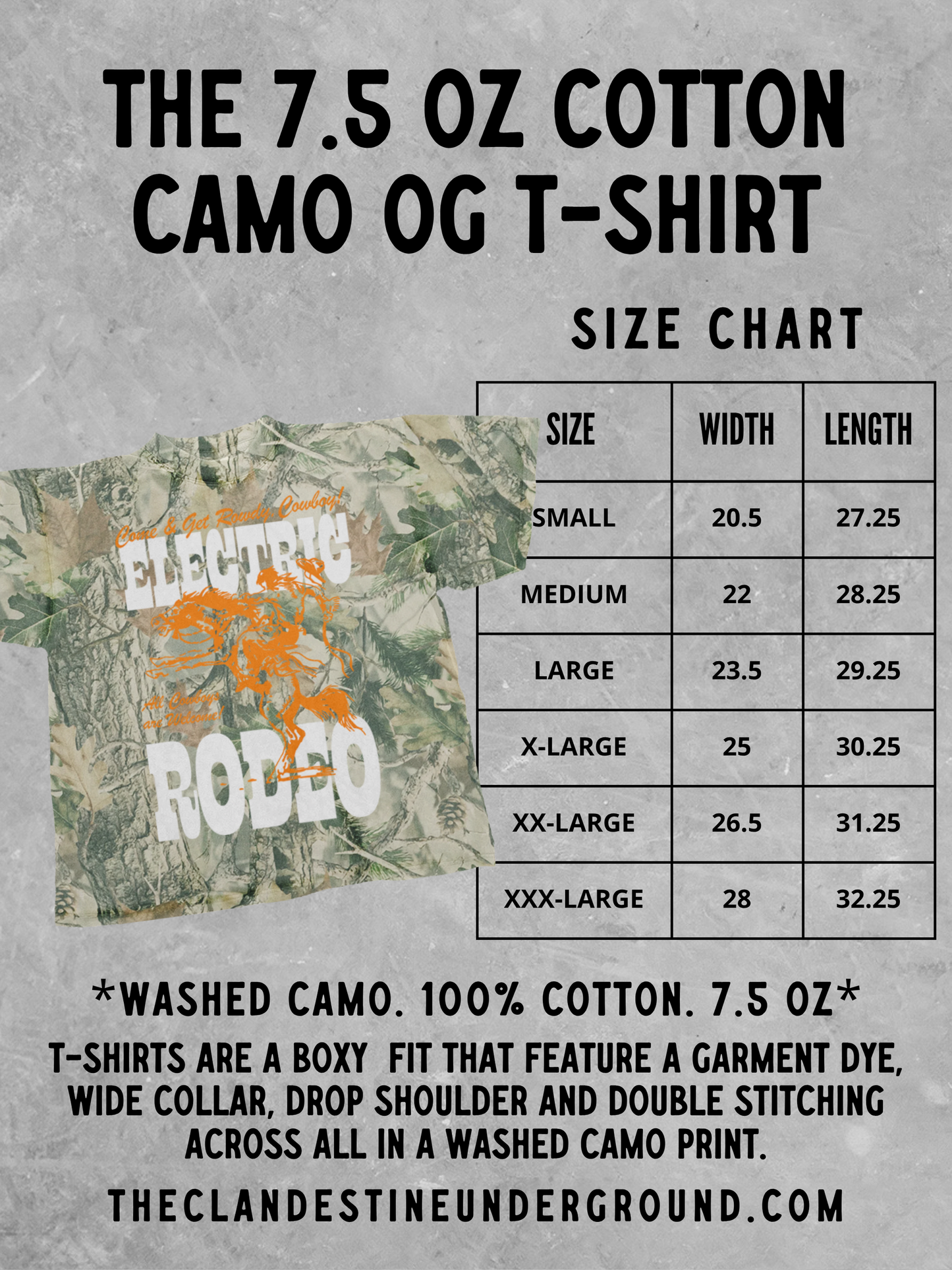 American Sweetheart, Camo Western Boxy Cotton TShirt