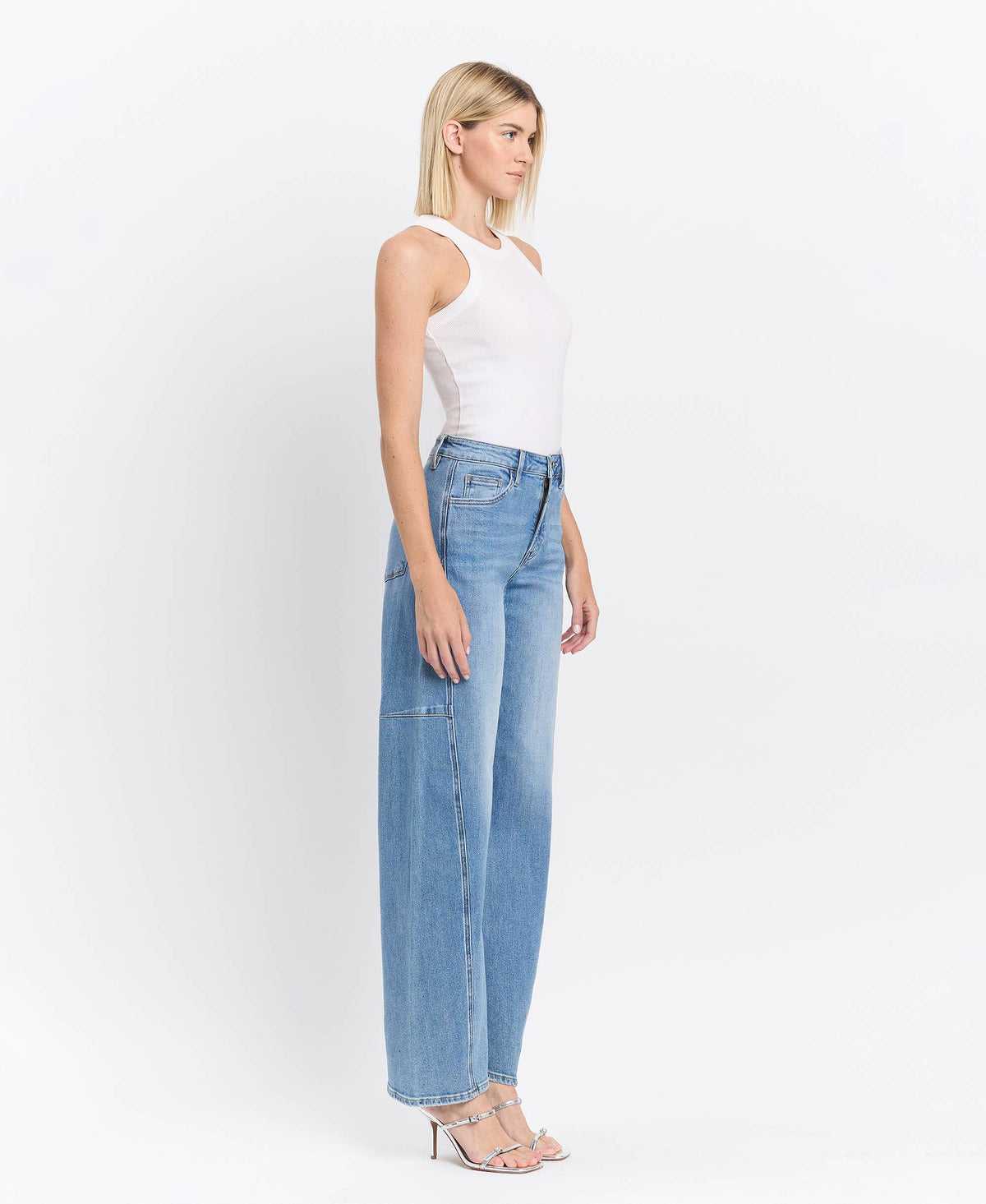 Silvia High Rise Barrel Jean