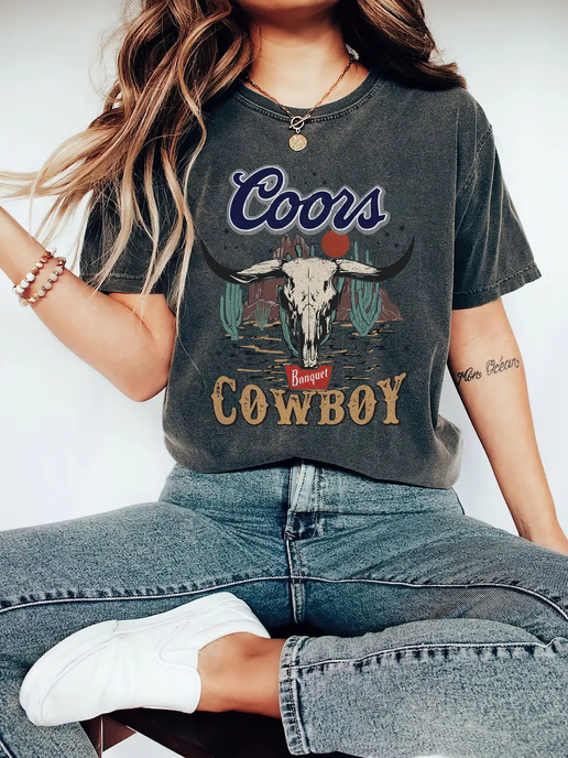 Beer & Cowboy Graphic