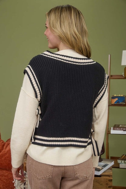 Grace Side Tie Knit Sweater (2 Colors)