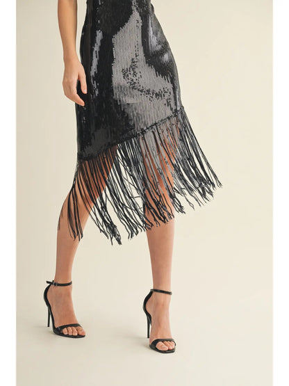 Fringe Slip Dress