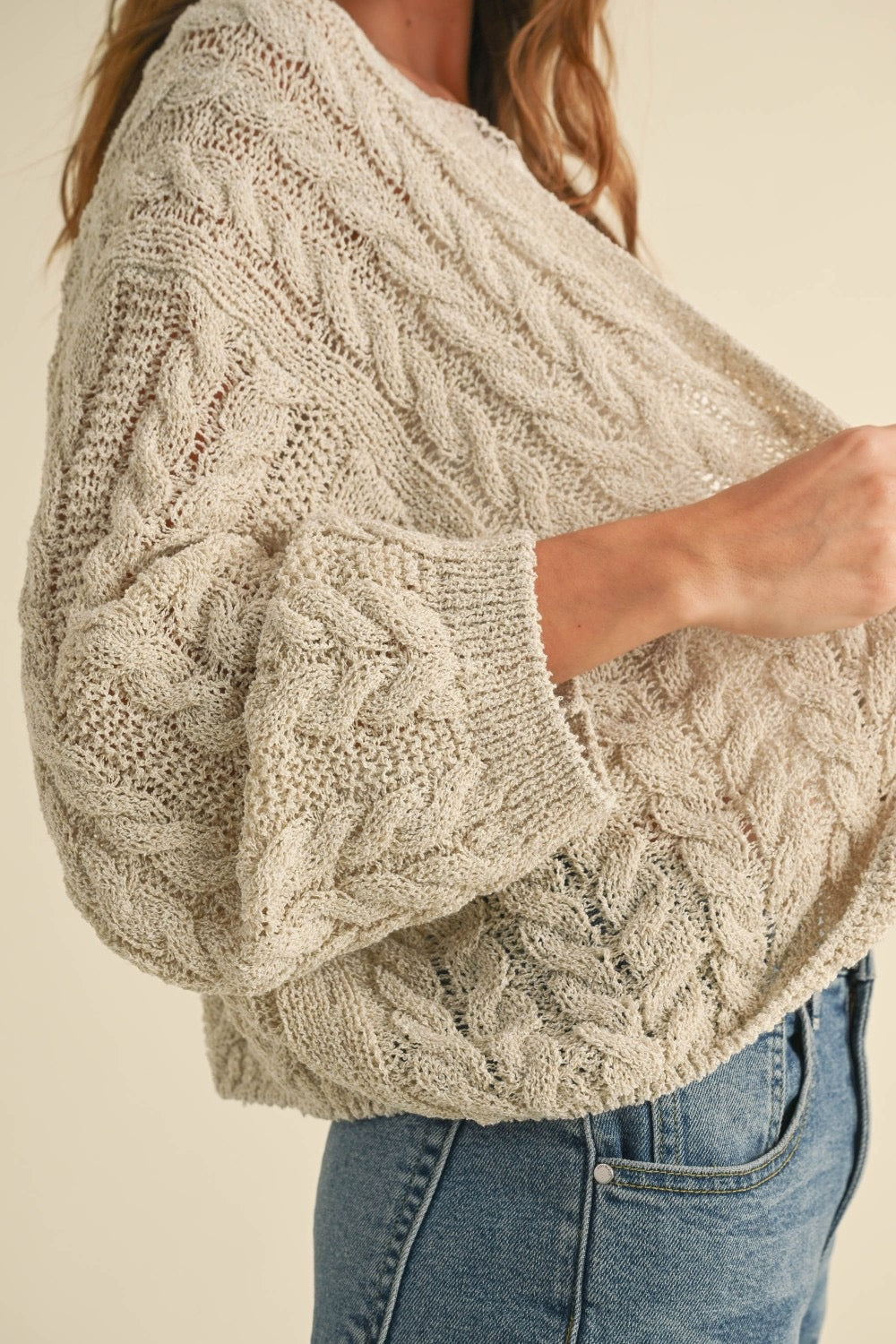 Lovey Cable Knit Cardigan